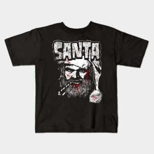 Heavy Metal Claus Kids T-Shirt